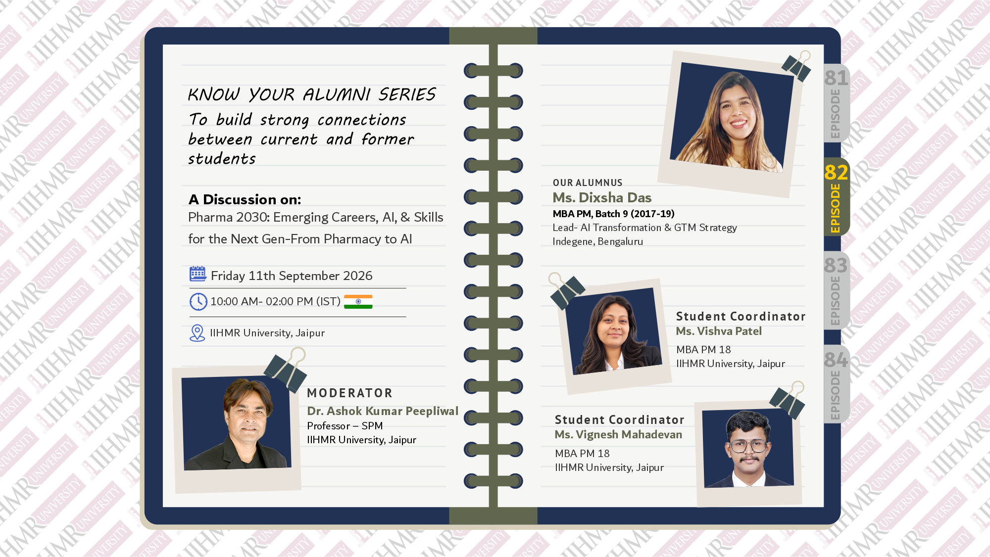 Know Your Alumni Episode 82: Pharma 2030&mdash;Emerging Careers, AI, and Skills for the Next Gen&mdash;From Pharmacy to AI